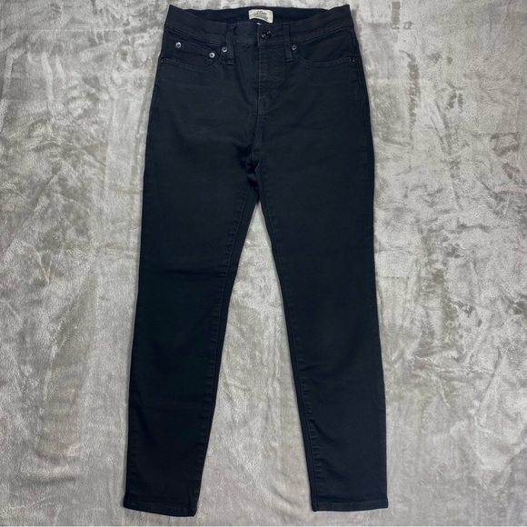 J CREW toothpick Toothpick Black Jean sz 26 Petite 9" Mid-Rise Ankle Skinny - Picture 4 of 14